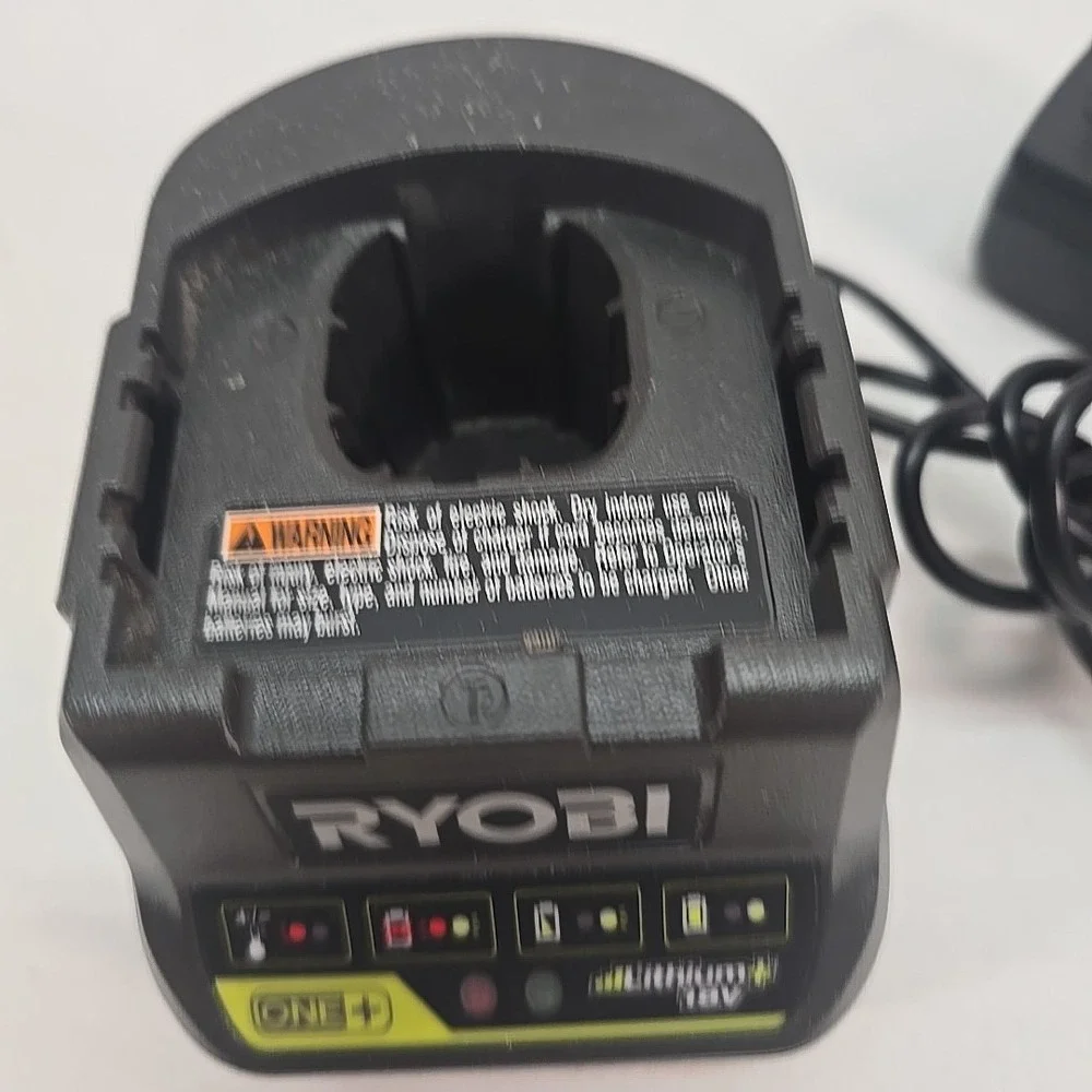 (2) NEW Genuine RYOBI P118B Lithium Ion‎ 18 Volt 18V Compact Battery Chargers